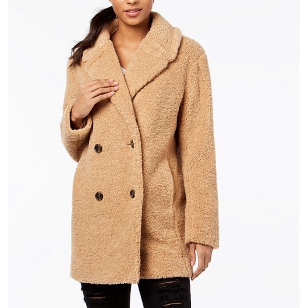 NWOT XL Kenzie Camel Teddy Bear Coat